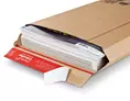 Pochette carton à soufflets 23,5 x 34 x 5 cm blanche | OD0402B-M | Bulteau Systems