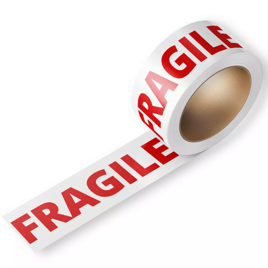 Ruban adhésif d'avertissement «fragile» - Ruban adhésif préimprimé