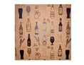 Coffret bière avec croisillons kraft imprimé - 6 bouteilles 33cl, dimensions 19,20x13,50x23,20 cm | OD3032 | Bulteau Systems