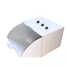 Distributeur de pré-rolls carton avec tiroir blanc CBD -  14,50 x 11,5 x 11 cm