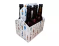 Panier bières 6 bouteilles 33 cl – Blanc – 19,5 x 13,5 x 23,5 cm | OD3041 | Bulteau Systems