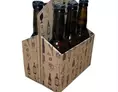 Panier bières 6 bouteilles 33 cl – Kraft – 19,5 x 13,5 x 23,5 cm | OD3042 | Bulteau Systems